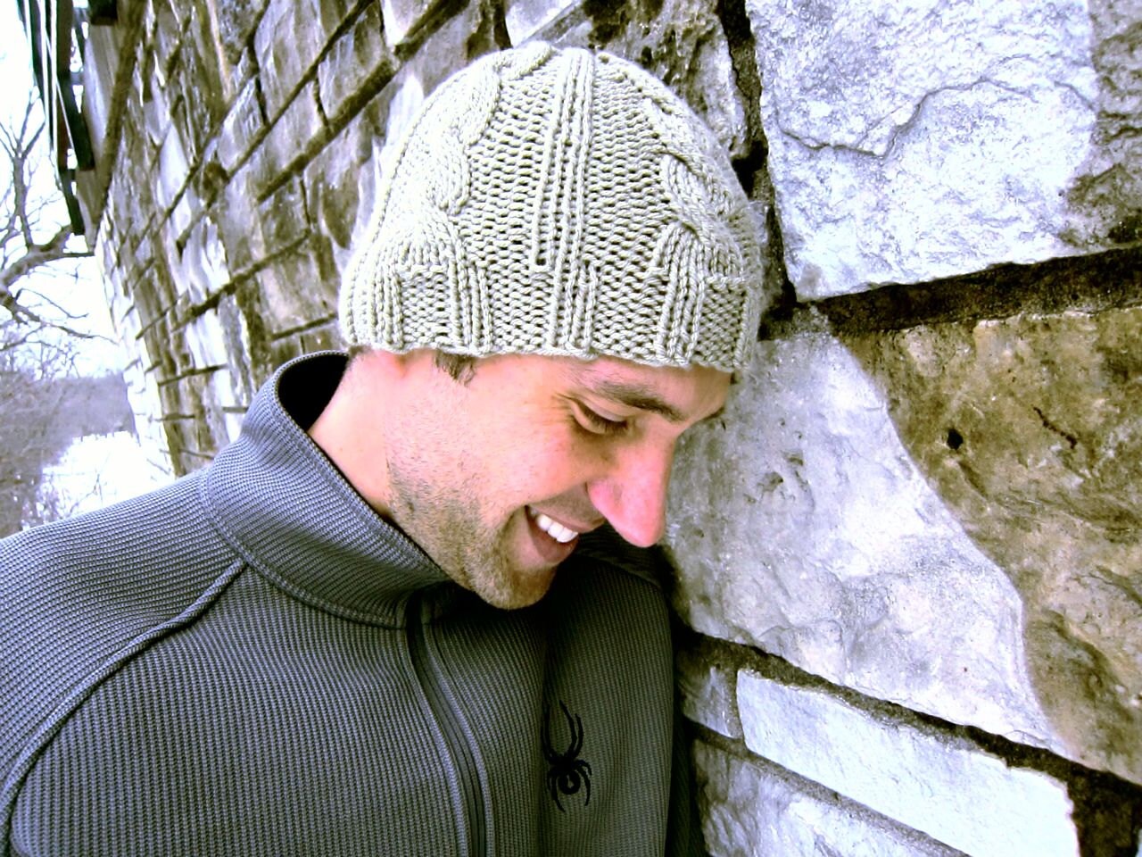 Cable Knit Hat Mens Beanie Knitted Unisex Cap Womens Crochet Hat Winter