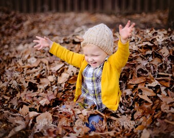 Kindermuts Gebreide Gehaakte Kinderbeanie Bruin Kabel Gebreid Jongens Meisjes Unisex Peuter