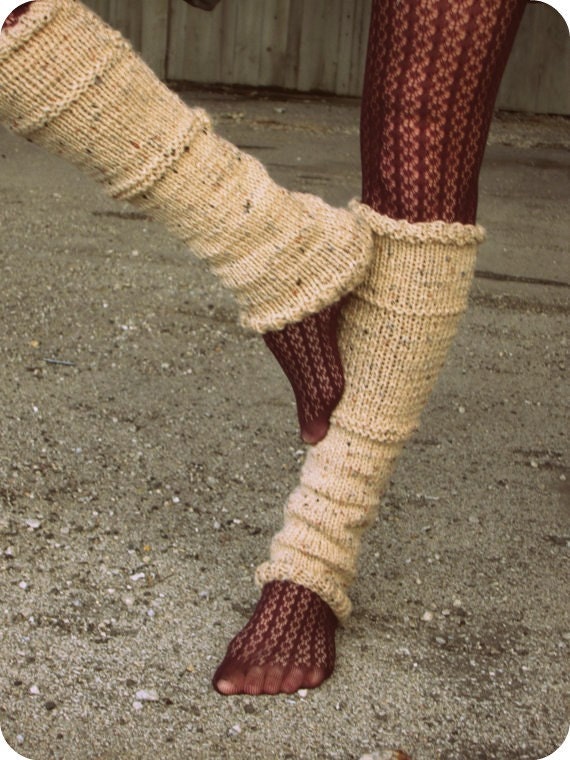 Leg Warmers Knit Leg Warmers Tan Leg Warmers Teen Leg Warmers Womens Leg  Warmers MADE TO ORDER 