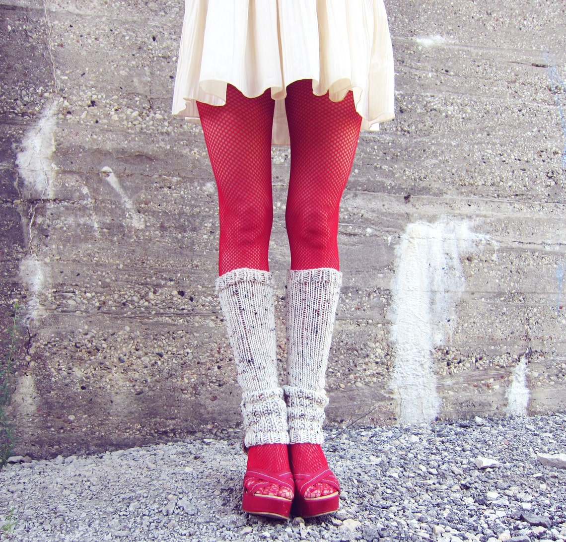 Leg Warmers Knit Leg Warmers Beige Leg Warmers Teen Leg Etsy