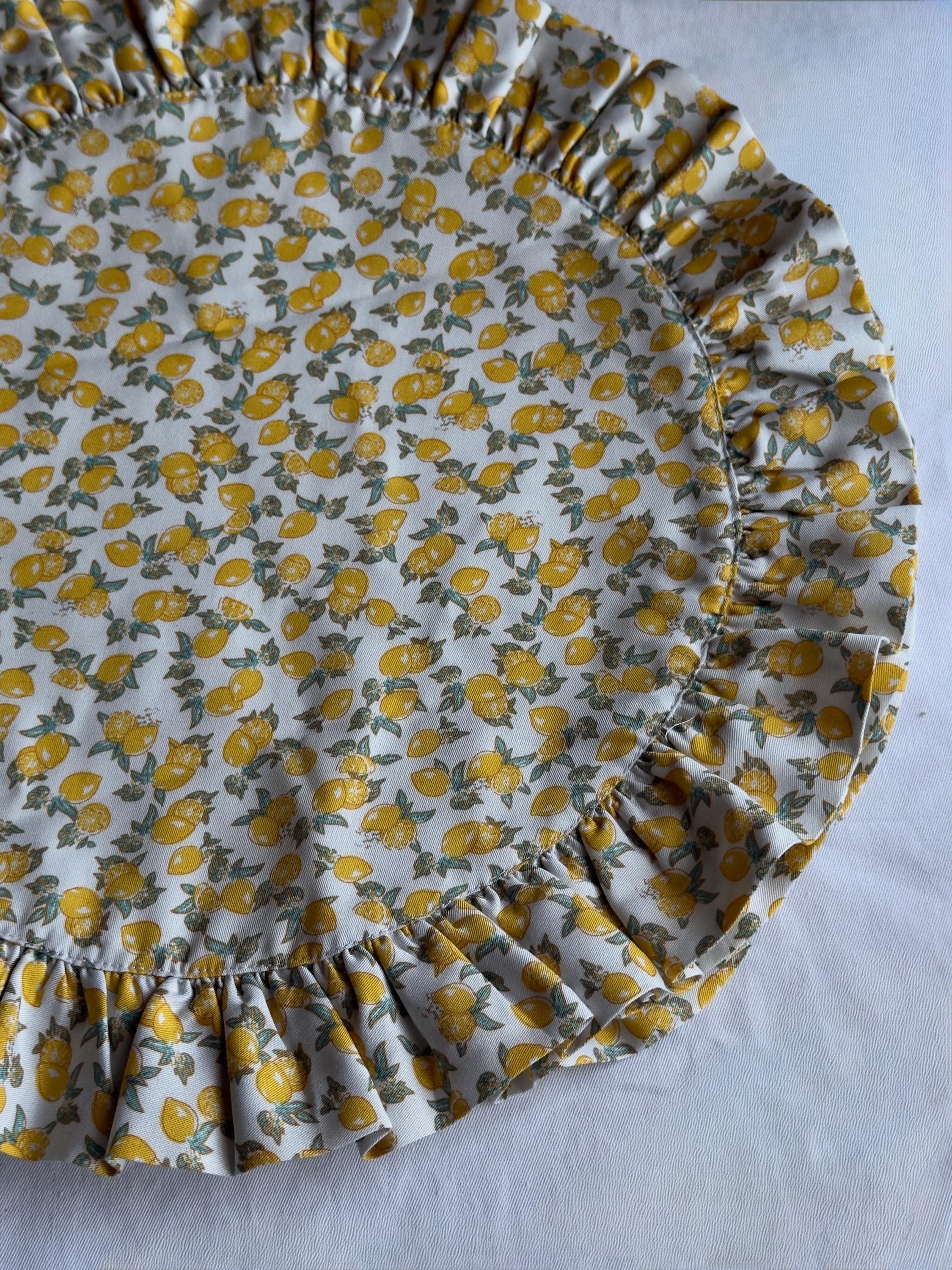 Nappe ronde 160 cm avec 6 sets de table ronds réversibles - Set de table