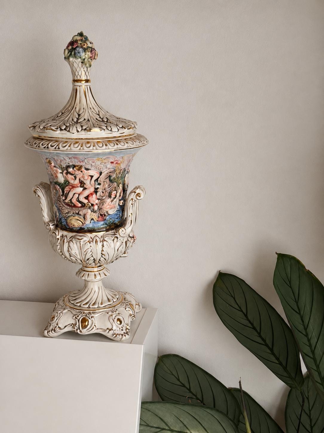 アンティークカポディモンテ　レア Ceramic vintage capodimonte - Etsy 日本