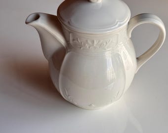 Caffettiera/Teiera piccola in porcellana Villeroy & Boch Cortina, 500 ml, vintage, prodotta in Lussemburgo.