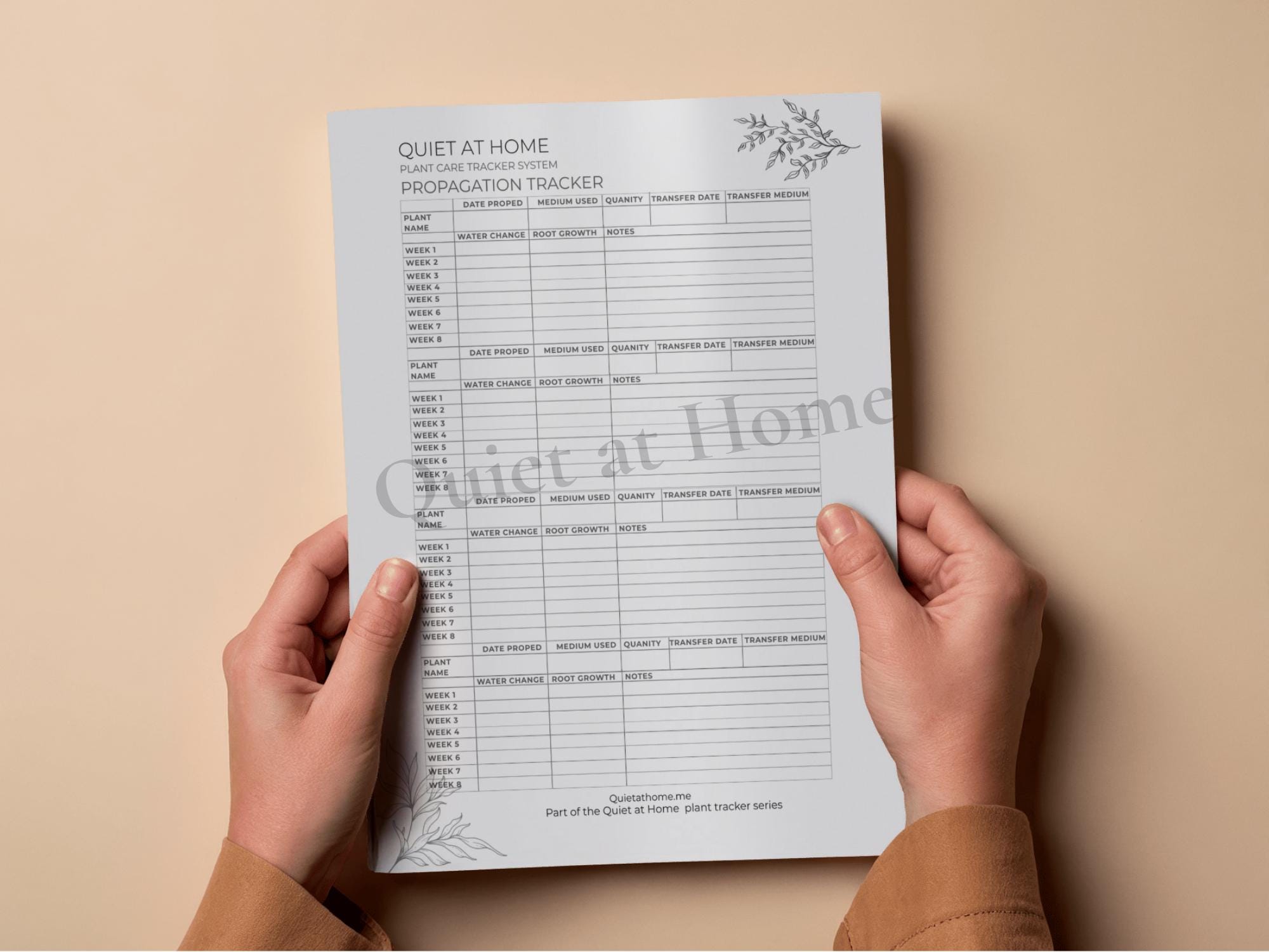 Plant Propagation Tracker Printable |houseplant Propagation Log | Plant ...