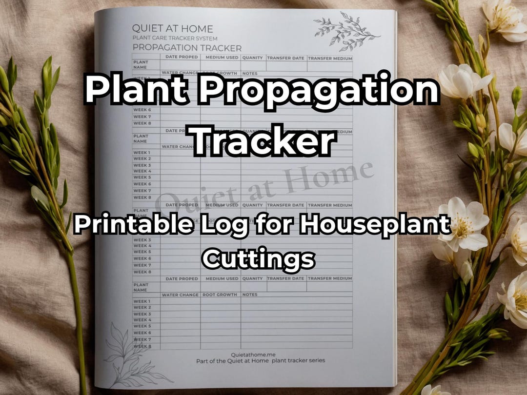 Plant Propagation Tracker Printable |houseplant Propagation Log | Plant ...