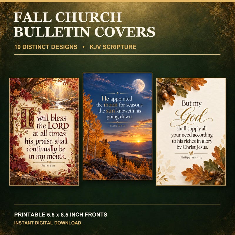 Bulletin Program Covers - Etsy