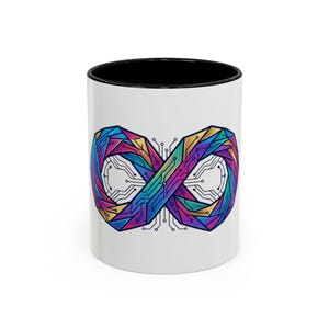 Colorful Infinity Circuit Mug | Accent Coffee Mug