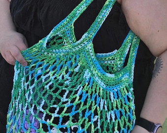 Handmade Mesh market bag, crochet