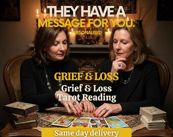 Tirage de tarot personnalisé pour le deuil et la perte - Messages de votre être cher • PDF pour apaiser et guérir • Livraison le jour même / dans l'heure