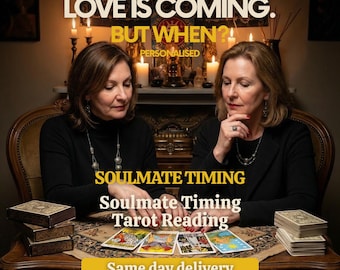 Tirage de tarot personnalisé « Âmes sœurs » : Quand vous rencontrerez-vous ? • Lecture PDF « Fenêtre d’arrivée de l’amour » • Livraison le jour même