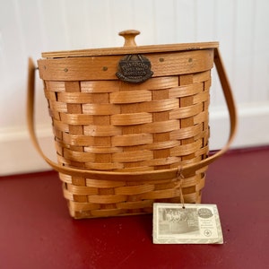 Peterboro Oxford Style Knitting Basket