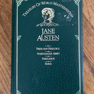 Vintage Book - Jane Austen&#39;s English Novels - Treasury of World Masterpieces -  Emma, Pride and Prejudice, Persuasion, Northanger Abbey
