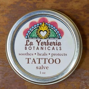 Herbal Tattoo Salve: Soothes, Heals, Protects, 1 oz