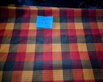 Large Scrap Bullet Fabric Fall Plaid