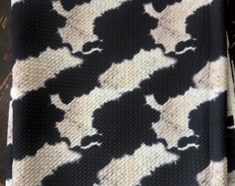 Half Yard Bullet Fabric Cow Print Realistic inspired
