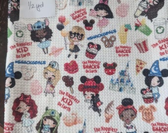 Half Yard Bullet Fabric Princess Kids inspired
