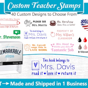 Custom Self-Inking Teacher Stamp: Classroom Grading Stamps