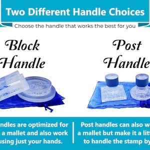 Custom Acrylic Soap Stamp: For Cold Process & Melt and Pour image 3