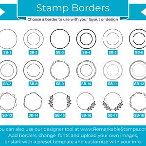 Custom Round Self-Inking Stamps image 4