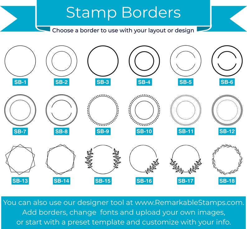 Custom Round Self-Inking Stamps image 4