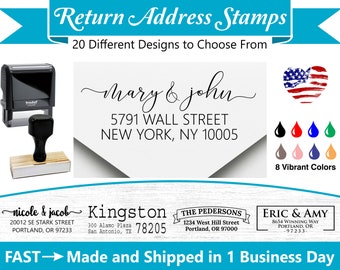 Return Address Stamp ~ Self Inking Address ~ Traditional Wood Address ~ Personalized Address Stamp ~ Custom Address Stamp ~ RA-1