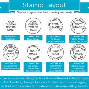 Custom Round Self-Inking Stamps image 3