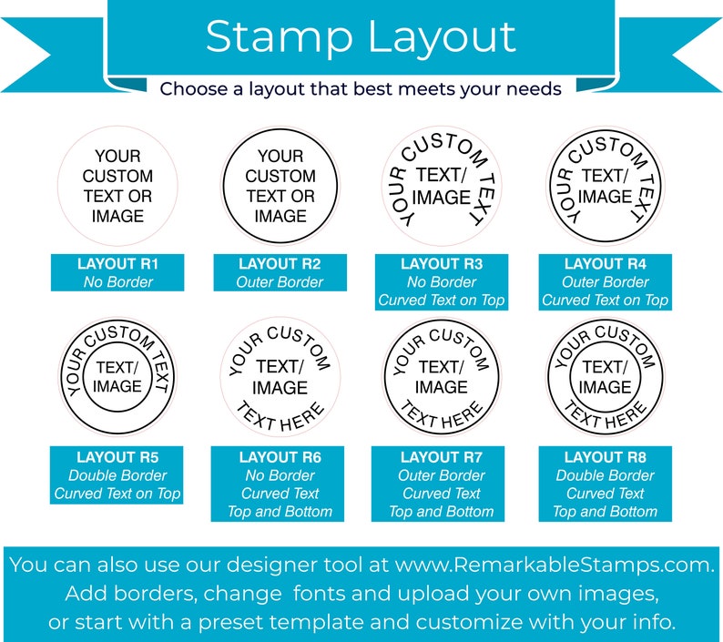 Custom Round Self-Inking Stamps image 3