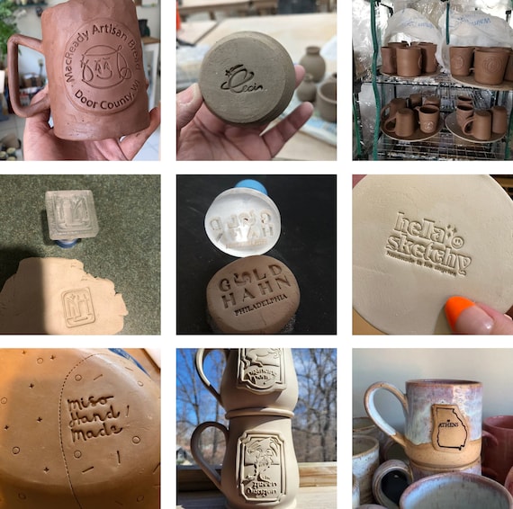 alisaburke: handmade clay stamps