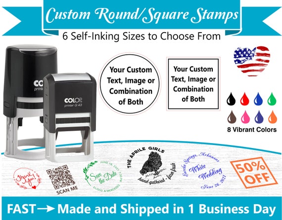 ADDRESS STAMP PERSONALIZE, Square Monogram Custom Stamp, Self Inking Return  Address Stamp, Custom Address Stamps -  Israel