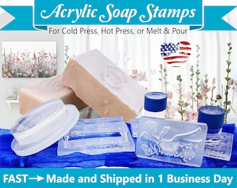 Soap Stamp - Custom Acrylic Soap Stamp - Stamp for Soap Makers