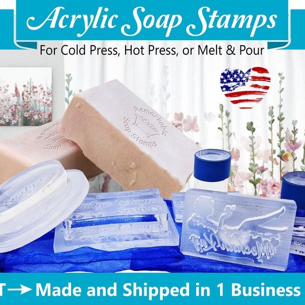 Soap Stamp - Custom Acrylic Soap Stamp - Stamp for Soap Makers