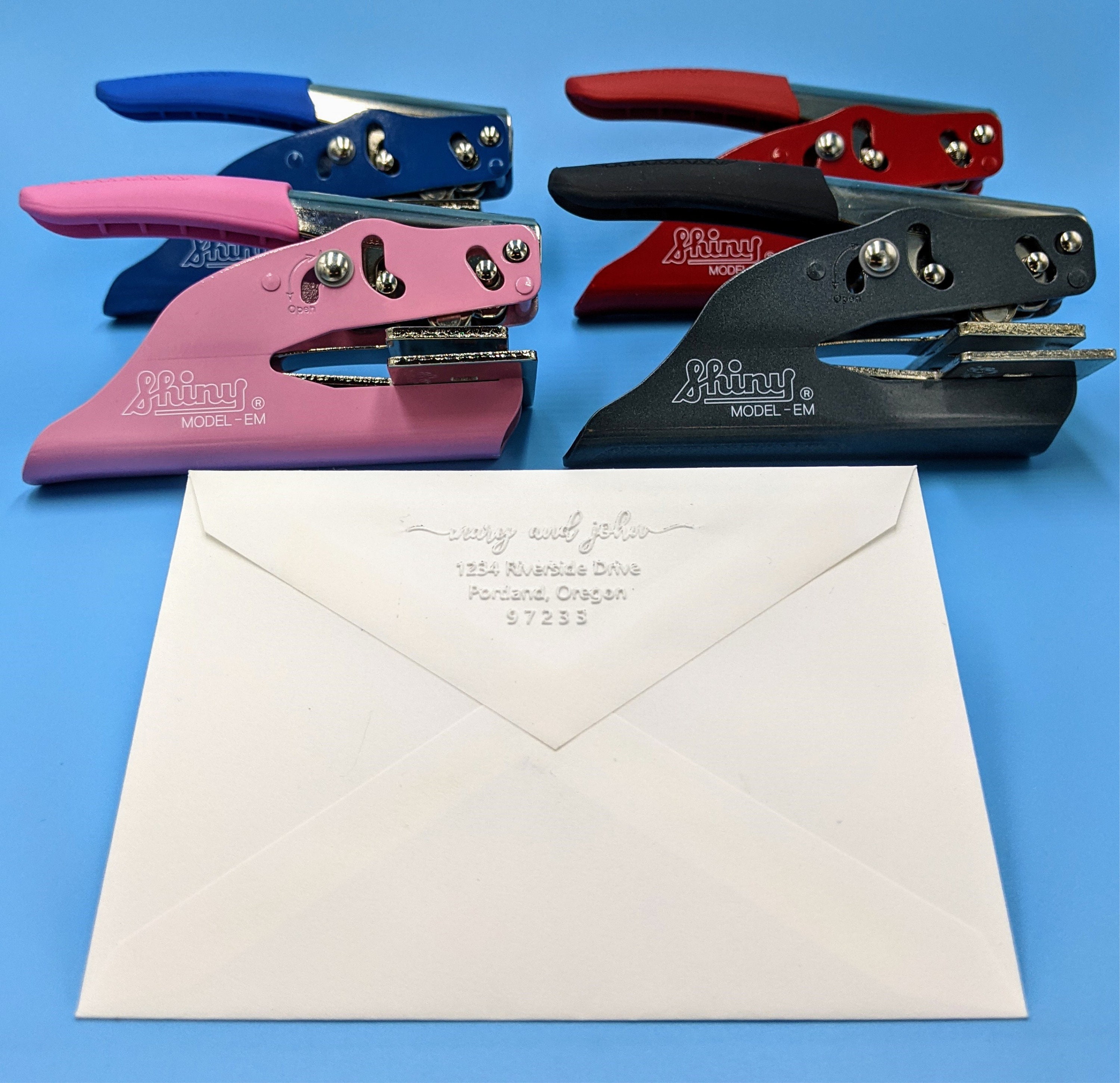 Custom Rectangle/square Embosser Envelope Embosser Address Etsy