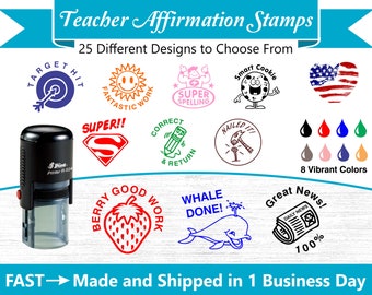 Self-Inking Teacher Stamps ~ Teacher Ink Stamps ~ Grading Stamps ~ Classroom Stamps
