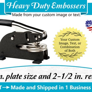 Heavy Duty Custom Desk Embossers
