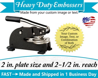 Heavy Duty Custom Desk Embossers