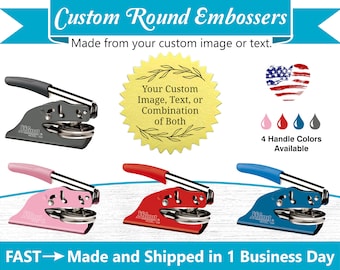 Custom Embosser ~ Book Embosser ~ Library Embosser ~ Wedding Embosser ~ Address Embosser ~ Monogram Embosser ~ Custom Made