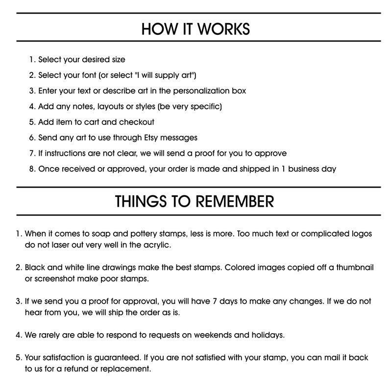 Laser Engraved Acrylic Soap Stamp Etsy