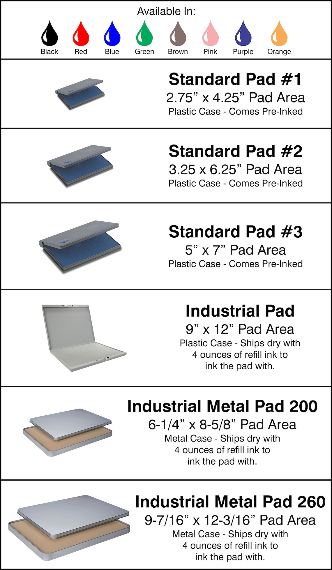 Rubber Stamp Pad Ink Pad Stamp Pad for Traditional Wood and Etsy