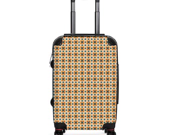 Funda para maleta con diseño de azulejos retro/funda de equipaje geométrica vintage