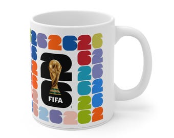 World Cup 2026 Trophy Mug | Retro Pop Football Fan Coffee Cup (11oz)