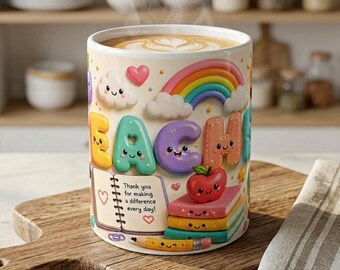 Teacher Thank You Mug | Appreciation School Staff Coffee Cup