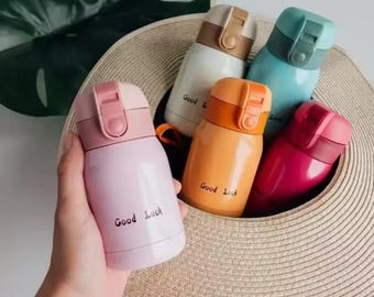 Mini Thermos Cup 200ml/360ml Pocket Cup Stainless Steel Thermal Coffee Mug Vacuum Flask Insulated Hot Water Bottle Kids Gift