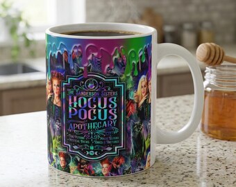 Hocus Pocus Apothecary Mug | Halloween Witch Movie Collage