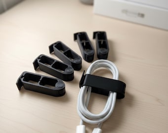 USB Cable Organizer, Charging Cord Holder, Snap Clasp
