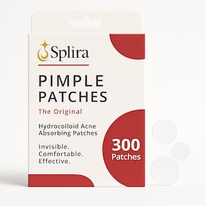 300 Hydrocolloid Pimple Patches – Invisible Acne Spot Covers for Blemish Protection