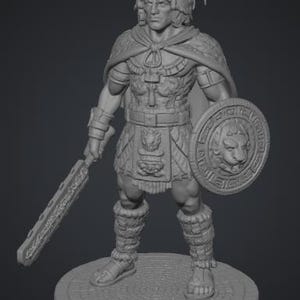 Aztec Chess Set STL | 3D Printable Historical Chess Pieces | Mesoamerican Warrior Miniatures | Resin Miniatures | Digital Download image 10