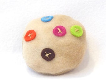 Vanilla Catnip Cookie With Colorful Dots