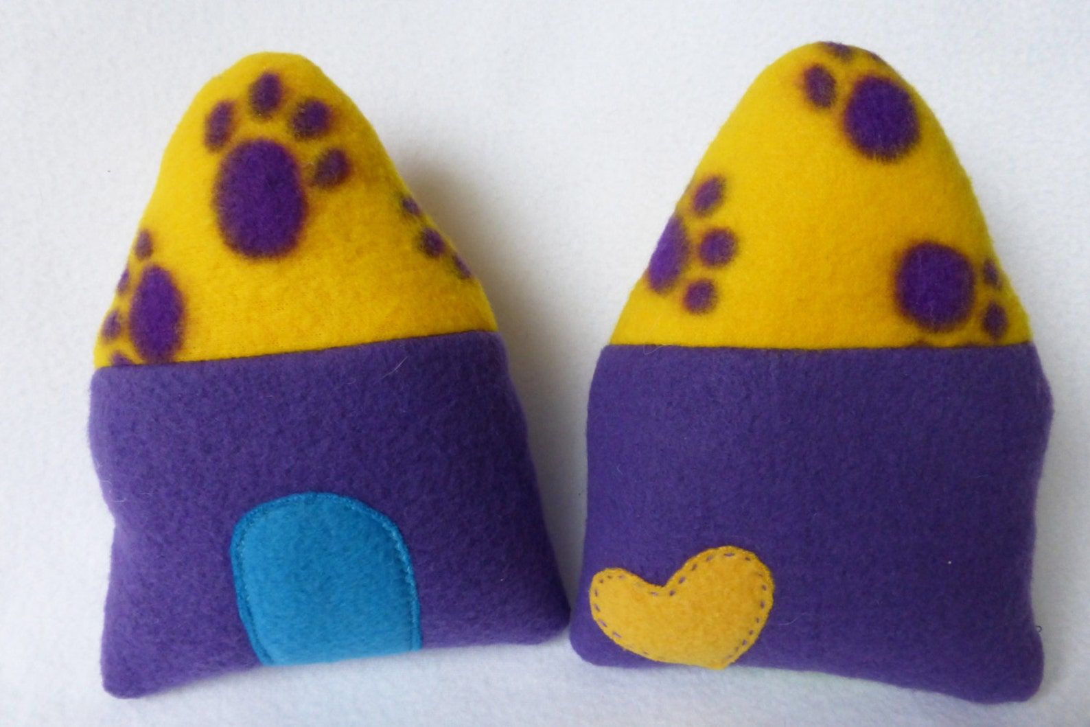 Puppy Toy Dog House Purple With Yellow Roof Etsy Italia