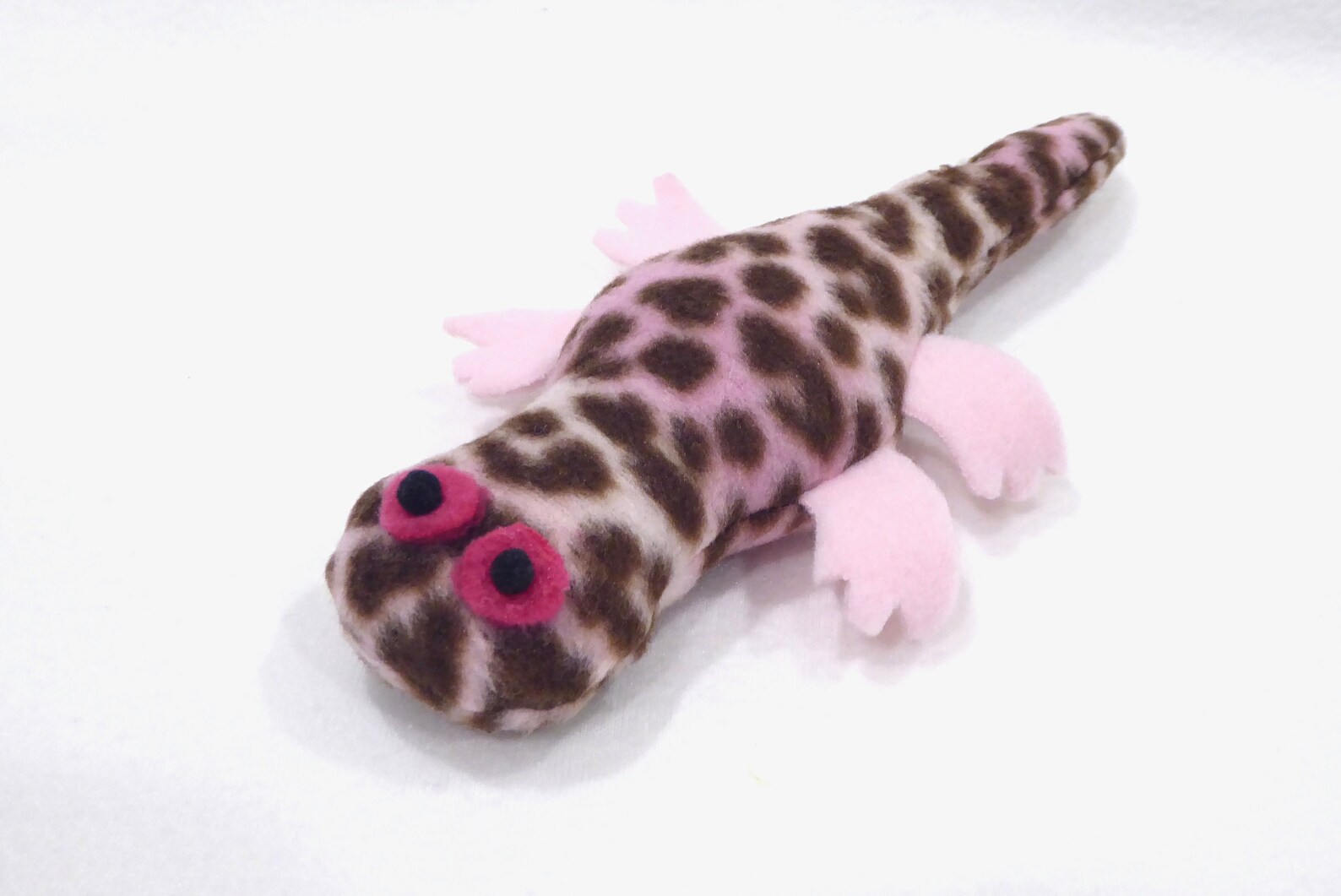 Lizard Cat Toy Pink Leopard Print Etsy