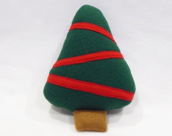 Pine Tree Dog Toy With Red Garland